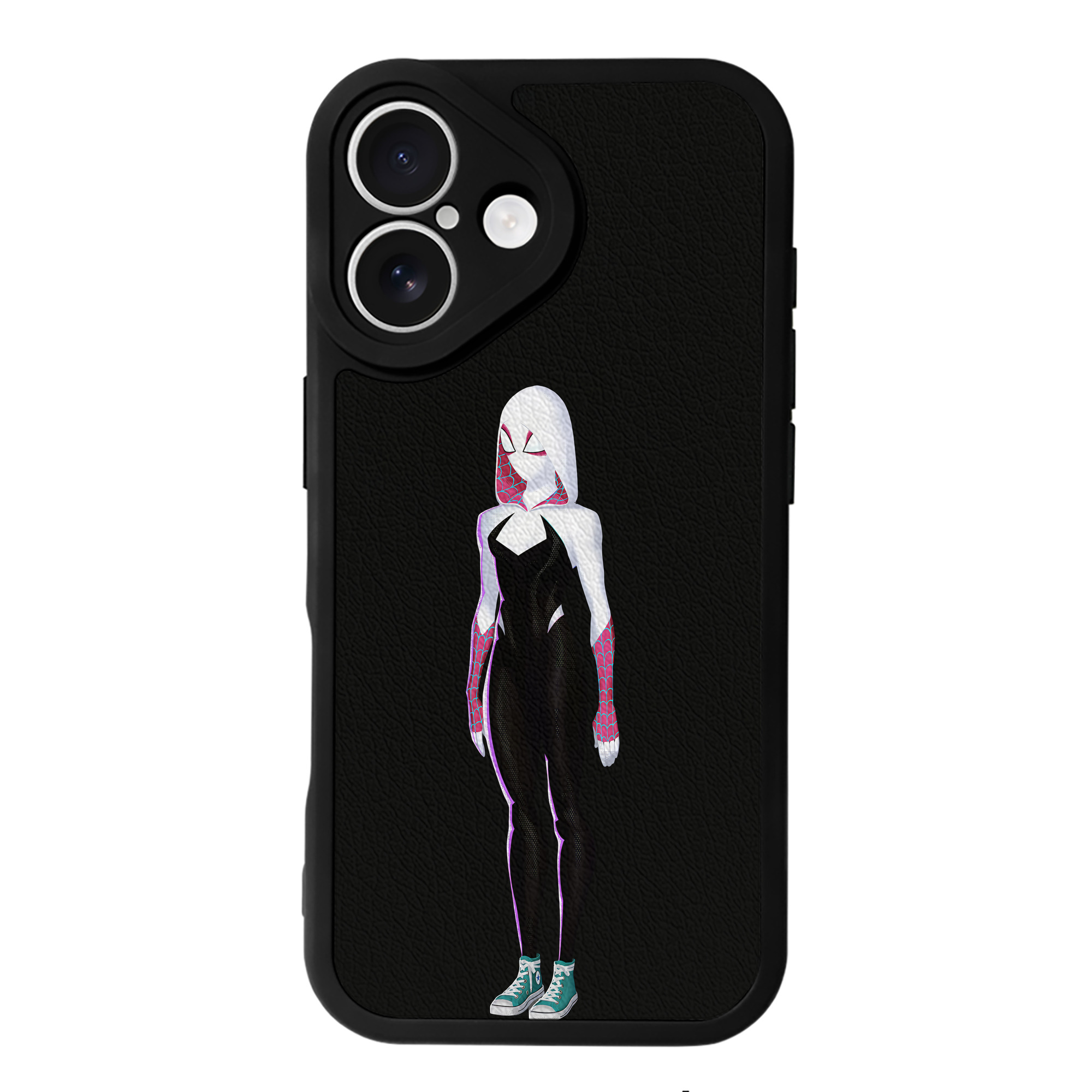 （画像用） Spider Man スパイダーマン 【iPhone 16シリーズ対応】シリコンスマホケース（レザー調） 材質：シリコン